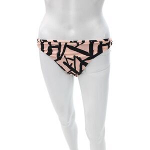 Cami And Jax Womens Bikini Bottoms Pink Geometric Nylon Spandex Size XL